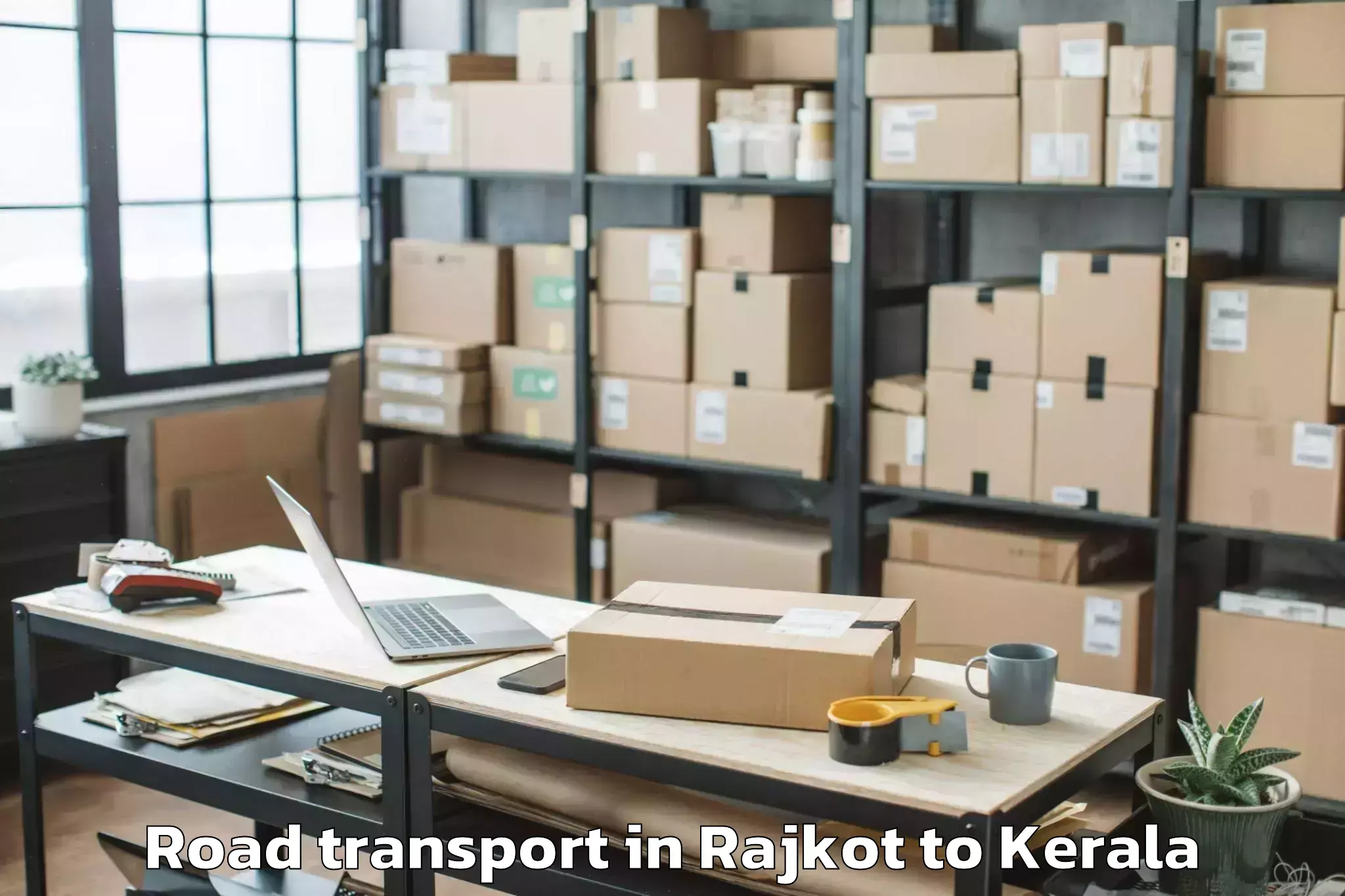 Comprehensive Rajkot to Forum Mall Kochi Road Transport